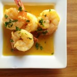 shrimp in garlic and olive oil sauce