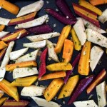 Roasted carrots and parsnips