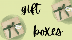 Olive Oil and vinegar gift boxes